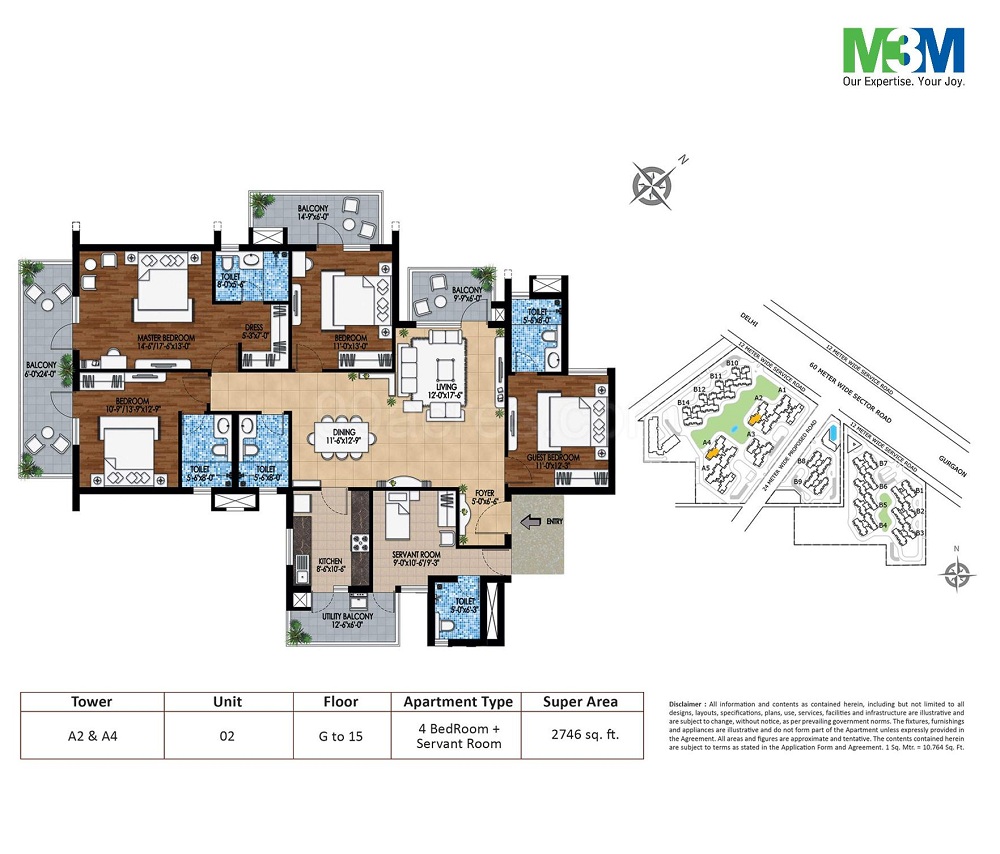 4 BHK - 2746 Sq.Ft.