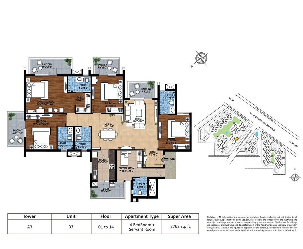 4 BHK - 2762 Sq.Ft