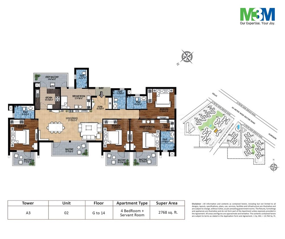 4 BHK - 2768 Sq.Ft.